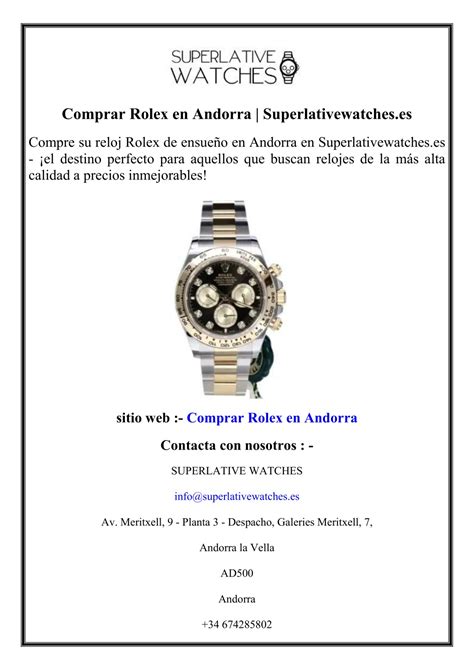 comprar rolex en andorra